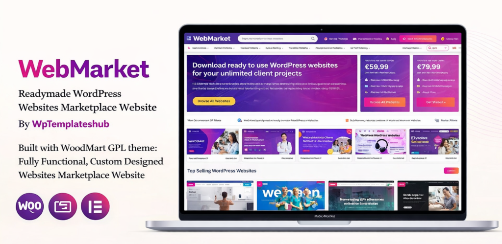 WebMarket – Readymade Websites Marketplace