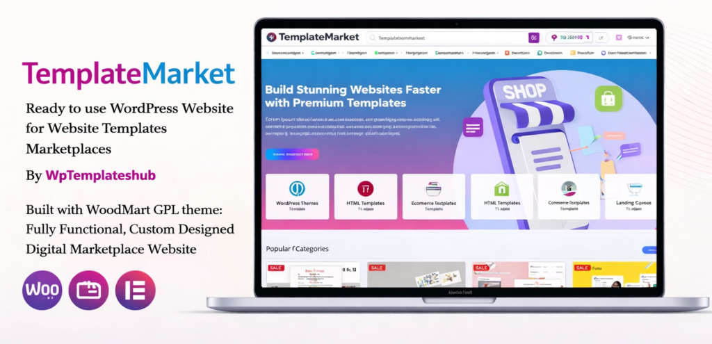 TemplateMarket – Website Templates Marketplace Website
