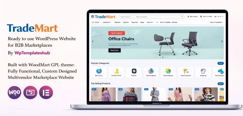 TradeMart – B2B Marketplace Inquiry Website