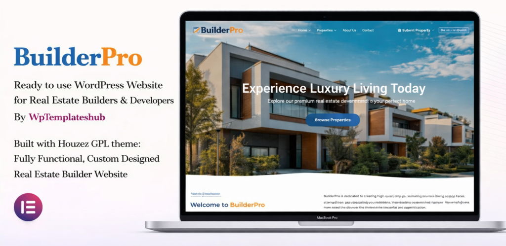 BuilderPro – Real Estate Builder Website
