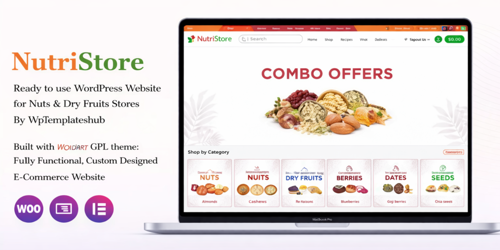 NutriStore – Dry Fruits Ecommerce Website