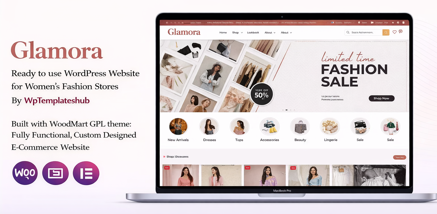 Glamora – Women’s Fashion Ecommerce Website
