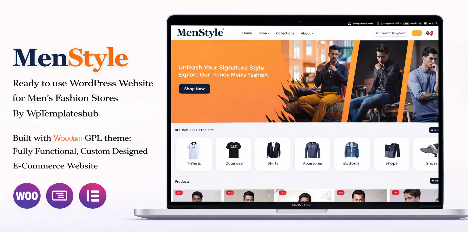 MenStyle – Men’s Fashion Ecommerce Website