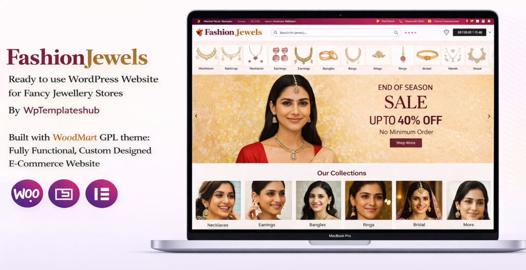 FashionJewels – Fashion Jewellery Store Website