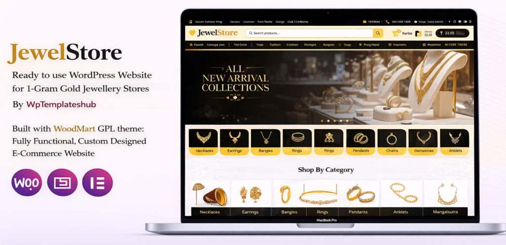 JewelStore – 1Gram Gold Jewellery Ecommerce Website