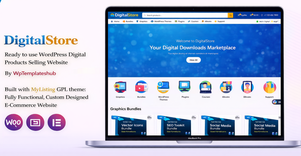 DigitalStore – Digital Products Ecommerce Website