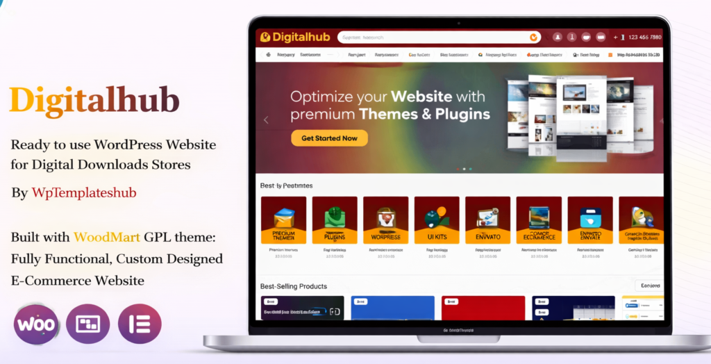 DigitalHub – Digital Downloads Website with Membership