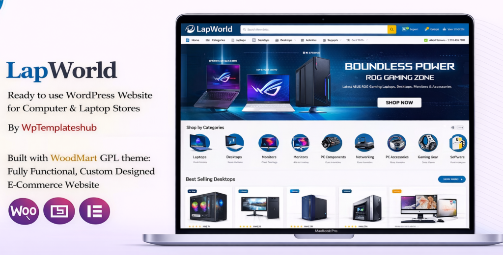 LapWorld – Computer & Laptop Ecommerce Website