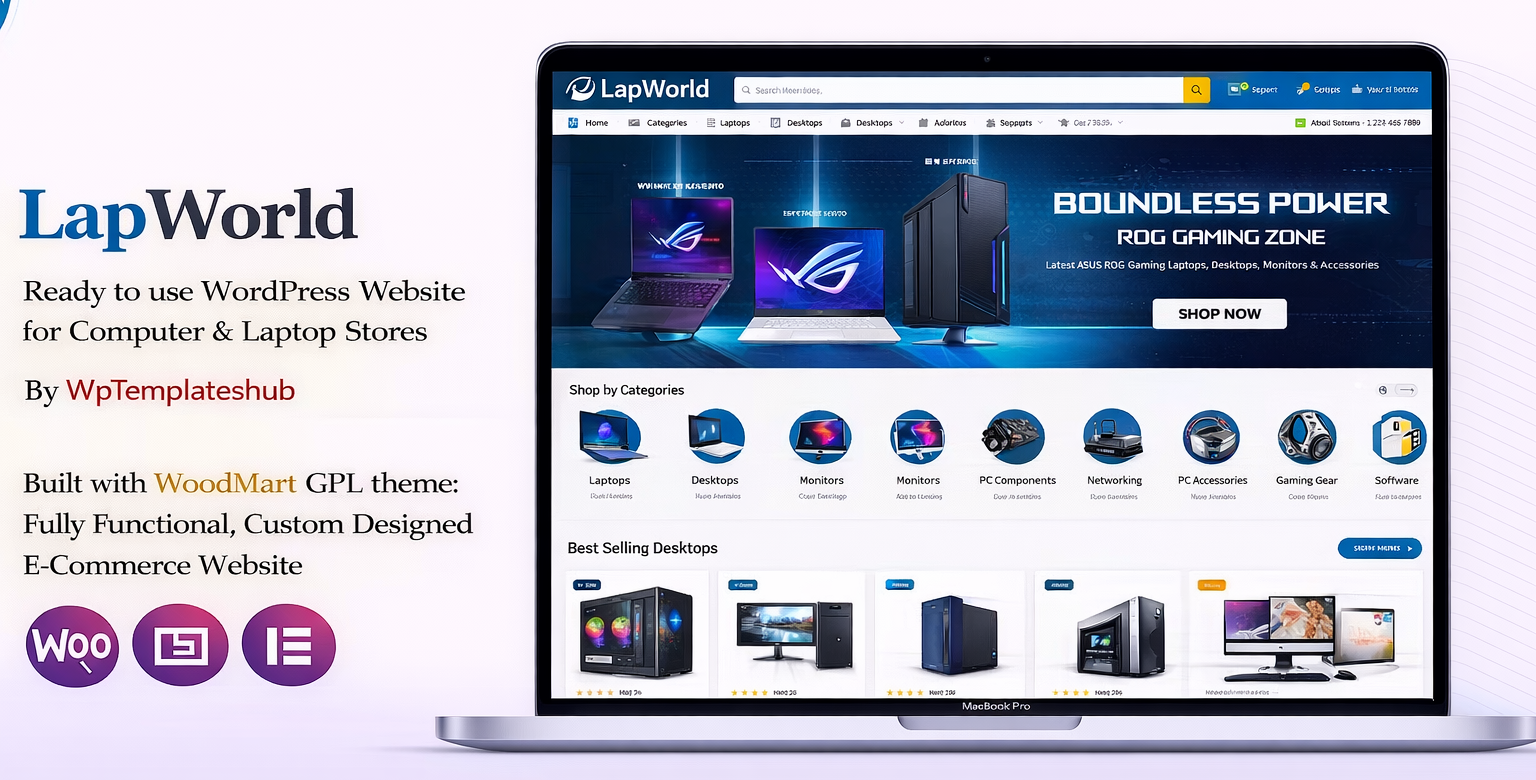 LapWorld – Computer & Laptop Ecommerce Website