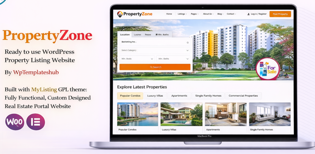 PropertyZone – Real Estate Property Listing Website