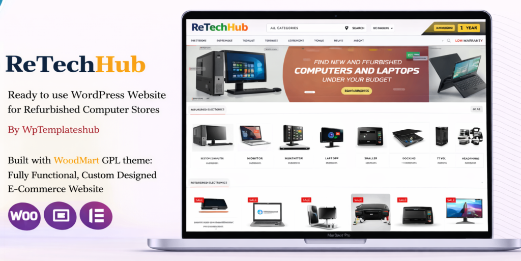ReTechHub – Refurbished Computers Store Website