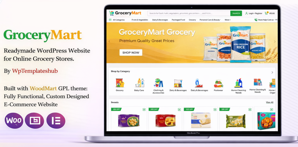 GroceryMart – Grocery & Daily Essentials Ecommerce Website
